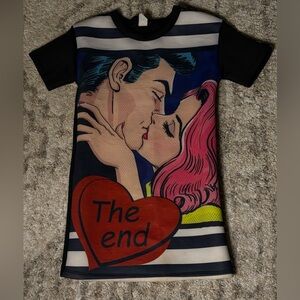 Fashion Nova Mini dress with Pop Art Kiss Design